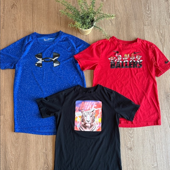 Nike Other - ((3 PIECE)) NIKE UNDER ARMOUR BOYS SHORT SLEEVE TEE BUNDLE BOYS SIZE XL